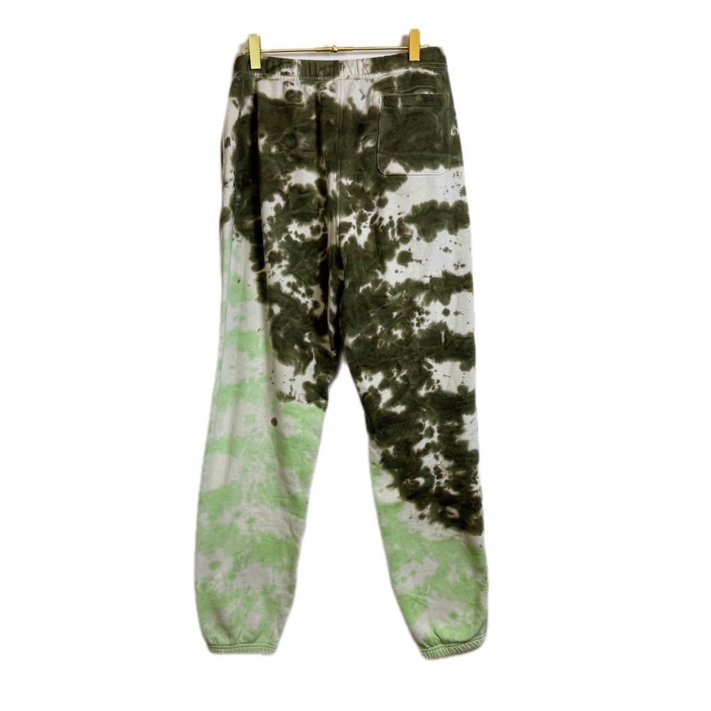 Champion Women's Unity Dye Classic Fleece Joggers in a green tie-dye pattern. - Picture 3 of 8